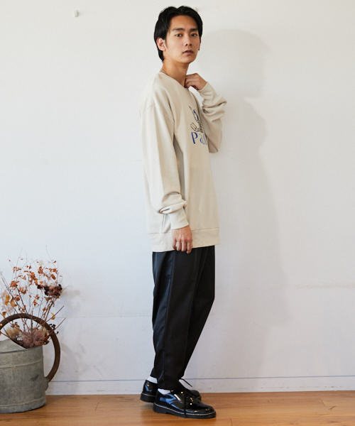 kutir（クティール）の「オーバーシルエット レトロプリント裏毛スウェット（スウェット・メンズ・ブラック/ベージュ/カーキ・MEDIUM/LARGE）」の14枚目の写真