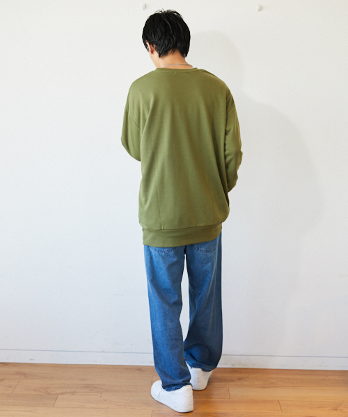 kutir（クティール）の「オーバーシルエット レトロプリント裏毛スウェット（スウェット・メンズ・ブラック/ベージュ/カーキ・MEDIUM/LARGE）」の20枚目の写真