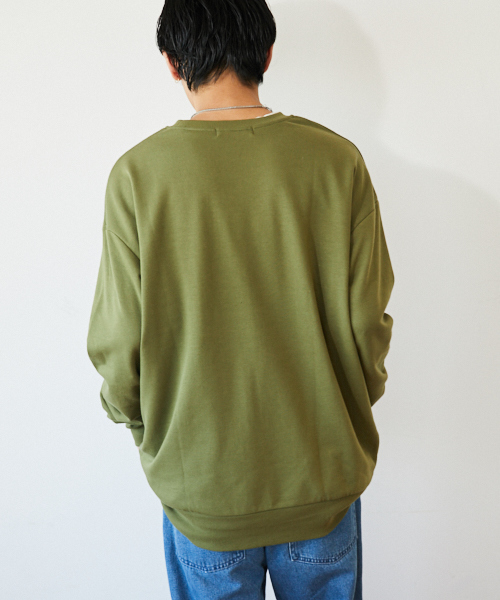 kutir（クティール）の「オーバーシルエット レトロプリント裏毛スウェット（スウェット・メンズ・ブラック/ベージュ/カーキ・MEDIUM/LARGE）」の22枚目の写真