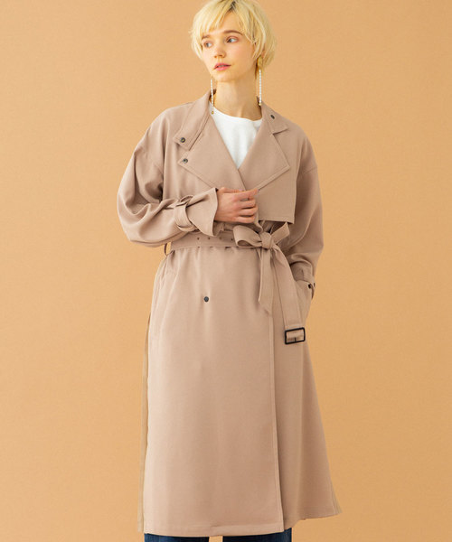 アシメプリーツ トレンチコート☆ユナイテッドトウキョウ UNITED TOKYO（ユナイテッドトウキョウ）の「フロントプリーツトレンチ