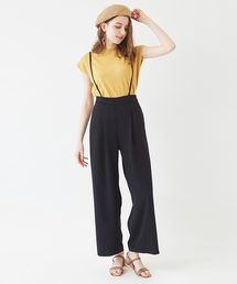 サスペンダー付き2wayパンツ