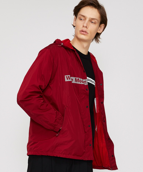 WHITE MOUNTAINEERING（ホワイトマウンテニアリング）の「【White Mountaineering】WM LOGO PRINTED HOODED COACH JACKET（ナイロンジャケット・メンズ・ブラック/バーガンディー・1/2/3）」の22枚目の写真
