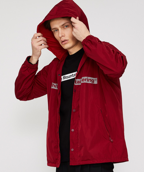 WHITE MOUNTAINEERING（ホワイトマウンテニアリング）の「【White Mountaineering】WM LOGO PRINTED HOODED COACH JACKET（ナイロンジャケット・メンズ・ブラック/バーガンディー・1/2/3）」の21枚目の写真