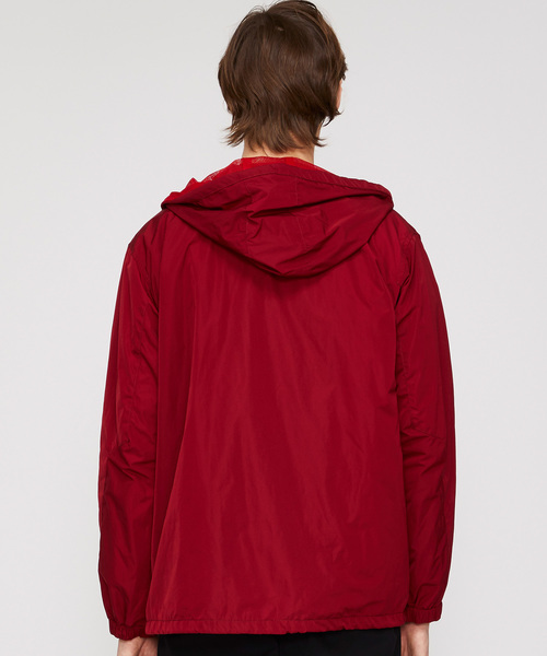 WHITE MOUNTAINEERING（ホワイトマウンテニアリング）の「【White Mountaineering】WM LOGO PRINTED HOODED COACH JACKET（ナイロンジャケット・メンズ・ブラック/バーガンディー・1/2/3）」の12枚目の写真