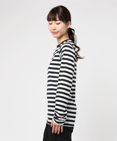 PUNYUS(プニュズ)の「ワンポイントボーダーロンT(Tシャツ/カットソー・レディース・その他1/その他2・1/2/4/3)」の3枚目の写真