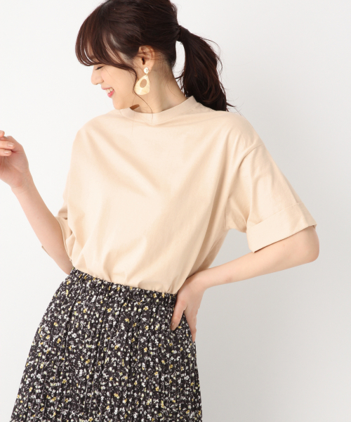 GLOBAL WORK(グローバルワーク)の「USAチュニックT【UVケア】/817520(Tシャツ/カットソー)」|アイボリー