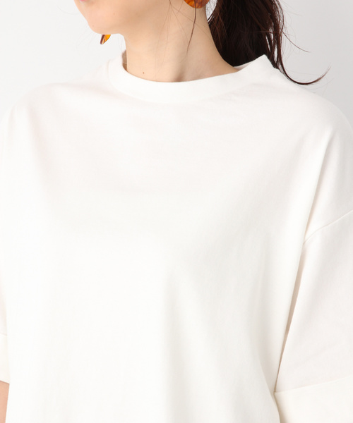 GLOBAL WORK（グローバルワーク）の「USAチュニックT【UVケア】/817520（Tシャツ/カットソー・レディース・ホワイト/ブラック/アイボリー/フューシャピンク/カーキ・MEDIUM/LARGE）」の8枚目の写真