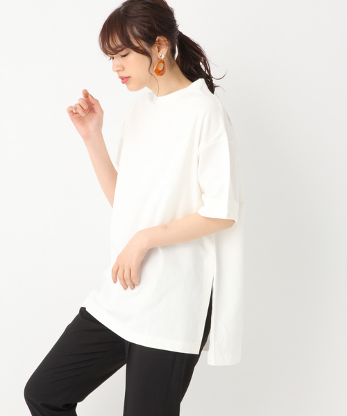 GLOBAL WORK（グローバルワーク）の「USAチュニックT【UVケア】/817520（Tシャツ/カットソー・レディース・ホワイト/ブラック/アイボリー/フューシャピンク/カーキ・MEDIUM/LARGE）」の20枚目の写真