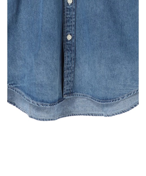 CRAFT STANDARD BOUTIQUE(クラフトスタンダードブティック)の「ボタンダウンデニムシャツ ☆○(シャツ/ブラウス・メンズ・ライトインディゴブルー/インディゴブルー・L/M)」の18枚目の写真