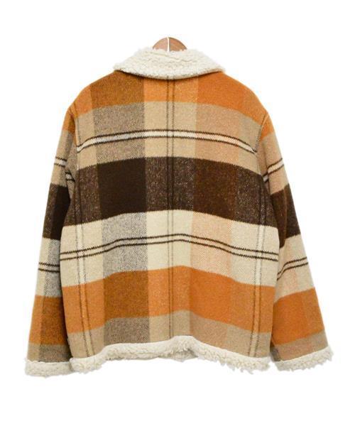 ブランド古着】Plaid Shearling Bomber チェック柄ウールボアブルゾン