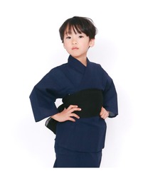 KYOETSU | 「KYOETSU/キョウエツ」浴衣セット しじら 綿麻生地 2点セット(浴衣、兵児帯)(浴衣)