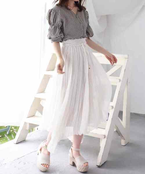 one after another NICE CLAUP（ワンアフターアナザーナイスクラップ）の「トレンドアシンメトリースカート（スカート・レディース・ベージュ/アイボリー/グリーン系その他/テラコッタ・FREE）」の11枚目の写真