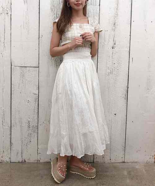 one after another NICE CLAUP（ワンアフターアナザーナイスクラップ）の「トレンドアシンメトリースカート（スカート・レディース・ベージュ/アイボリー/グリーン系その他/テラコッタ・FREE）」の13枚目の写真