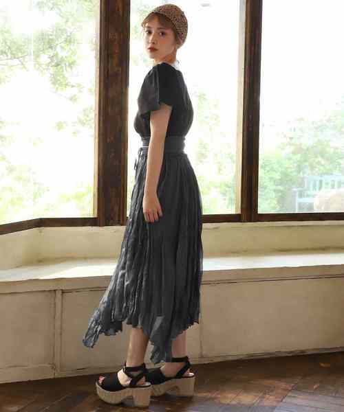 one after another NICE CLAUP（ワンアフターアナザーナイスクラップ）の「トレンドアシンメトリースカート（スカート・レディース・ベージュ/アイボリー/グリーン系その他/テラコッタ・FREE）」の10枚目の写真