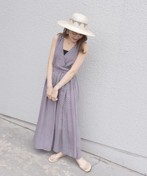 SHIPS(シップス)の「小紋プリントカシュクールワンピース◇(ワンピース・レディース・ライトブルー/ナチュラル・ONE SIZE)」の19枚目の写真