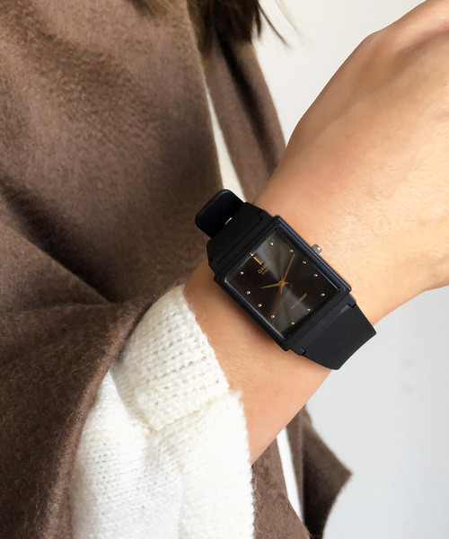 CASIO（カシオ）の「CASIO カシオ MQ-38:カシオ スクエアフェイス クォーツ 腕時計（アナログ腕時計・レディース・ブラック/ブラック×ホワイト/ブラック×ブルー/ブラック×シルバー/ブラック×ゴールド・FREE）」の15枚目の写真
