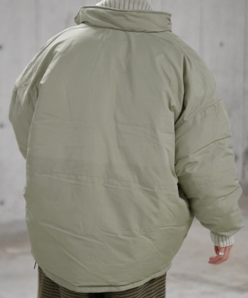 kutir（クティール）の「中綿ダウンライクモンスタージャケット（ダウンジャケット/コート・メンズ・ブラック/ブラウン/ライトグレー・FREE）」の8枚目の写真