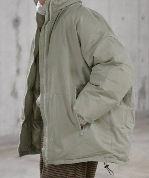 kutir（クティール）の「中綿ダウンライクモンスタージャケット（ダウンジャケット/コート・メンズ・ブラック/ブラウン/ライトグレー・FREE）」の9枚目の写真