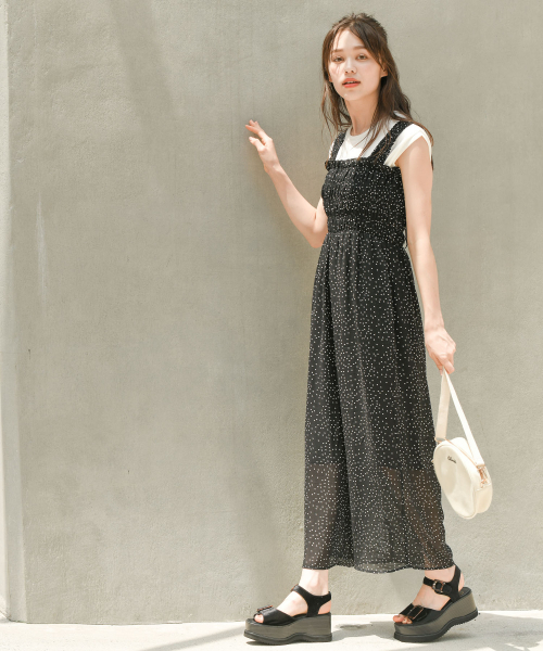 Heather（ヘザー）の「シャーリングオールインワン 853980