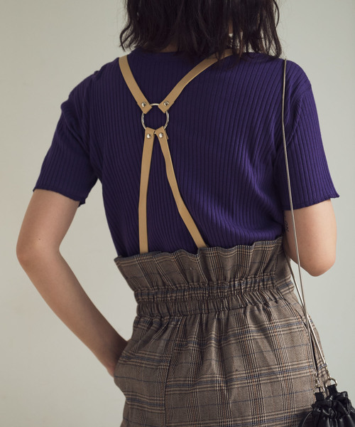 Aunt Marie's（アントマリーズ）の「AUNT MARIE'S レザーサス付きハイウエストナロースカート（スカート・レディース・ブラック/ベージュ/グレー・FREE）」の13枚目の写真