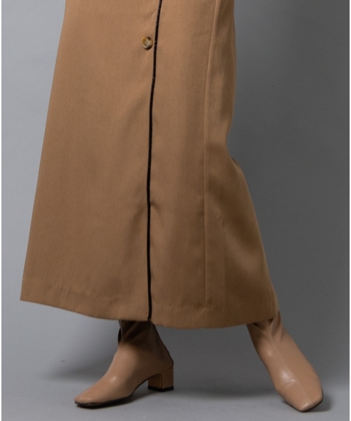 Aunt Marie's（アントマリーズ）の「AUNT MARIE'S レザーサス付きハイウエストナロースカート（スカート・レディース・ブラック/ベージュ/グレー・FREE）」の17枚目の写真