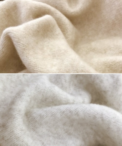 select MOCA（セレクトモカ）の「リンギングオーバーシルエットニットカーディガン/シンプルミドル丈ルーズカーディガン（カーディガン/ボレロ・レディース・ベージュ/ヘザーグレー・FREE）」の16枚目の写真