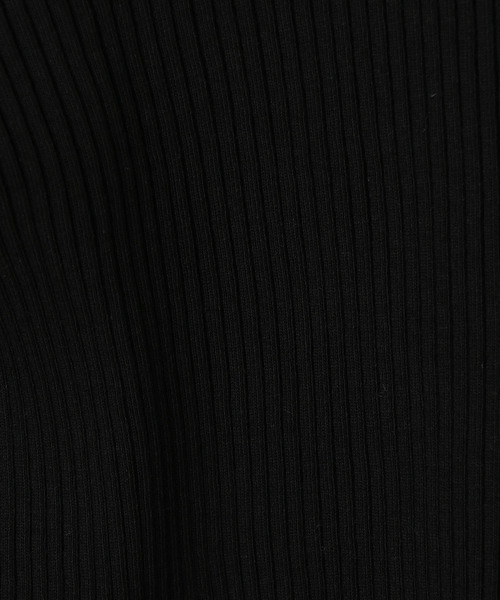 martinique(マルティニーク)の「martinique/リブUネックカットソー(Tシャツ/カットソー・レディース・ブラック/オフホワイト・FREE)」の7枚目の写真