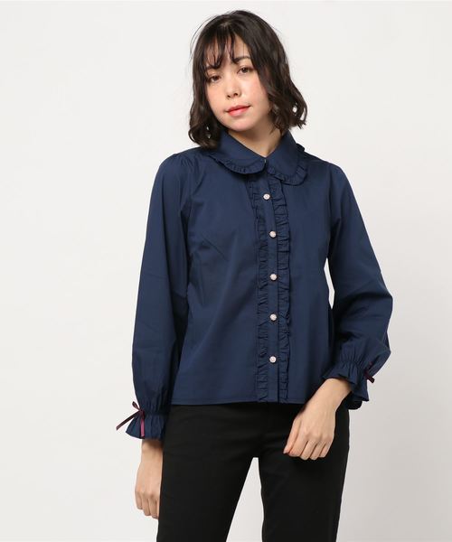 りんご刺繍ブラウス axes femme（アクシーズファム）の「りんご刺繍ブラウス（シャツ