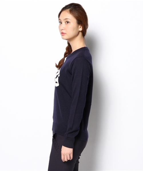 Ray BEAMS（レイビームス）の「●White Mountaineering / ホワイトベア ニット（ニット/セーター・レディース・ネイビー・ONE SIZE）」の3枚目の写真