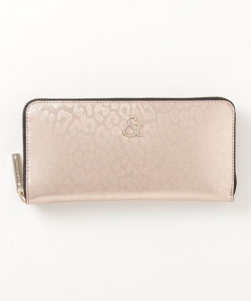 PINKY&DIANNE（ピンキーアンドダイアン）の「PINKY&DIANNE(ピンキー＆ダイアン)　レオパードメタ(9H) ラウンドファスナー長財布（財布・レディース・ブラック/ターコイズブルー/ゴールド/ピンクゴールド・FREE）」の4枚目の写真