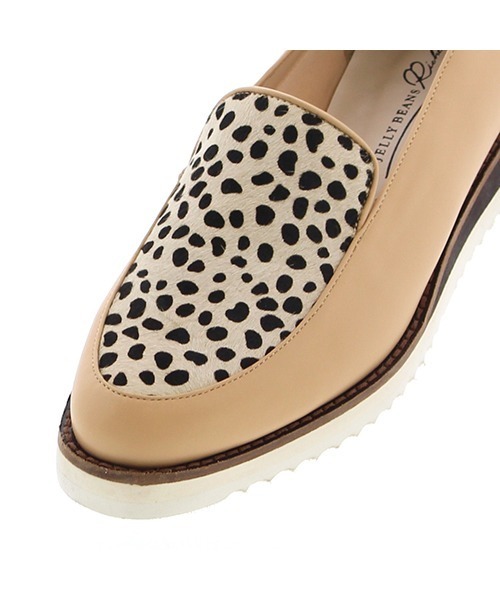 JELLY BEANS（ジェリービーンズ）の「ホワイトソールスリッポンローファー(204-52529)JELLY BEANS(ジェリービーンズ)（スリッポン・レディース・ブラック/ベージュ/シルバー・LL/S/M/L）」の8枚目の写真