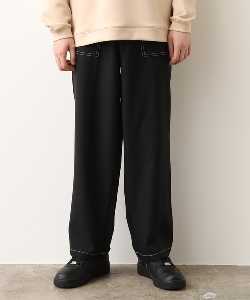 JUNRED(ジュンレッド)の「ラスターツイルベイカーパンツ(その他パンツ・メンズ・ブラック/ベージュ・S/M/L)」の1枚目の写真