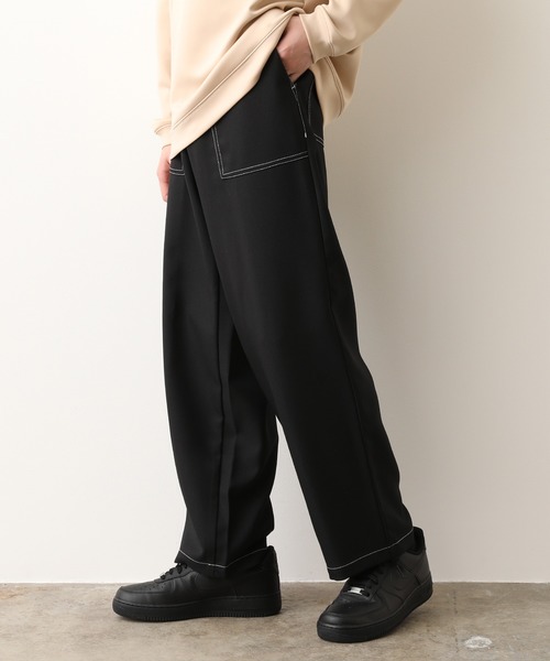 JUNRED(ジュンレッド)の「ラスターツイルベイカーパンツ(その他パンツ・メンズ・ブラック/ベージュ・S/M/L)」の7枚目の写真