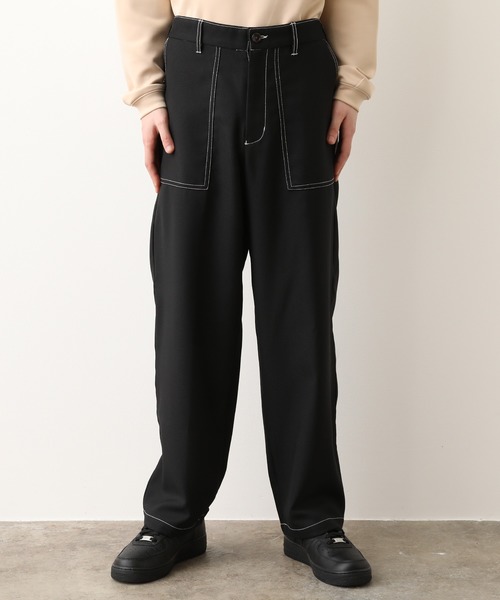 JUNRED(ジュンレッド)の「ラスターツイルベイカーパンツ(その他パンツ・メンズ・ブラック/ベージュ・S/M/L)」の6枚目の写真