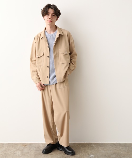 JUNRED(ジュンレッド)の「ラスターツイルベイカーパンツ(その他パンツ・メンズ・ブラック/ベージュ・S/M/L)」の5枚目の写真