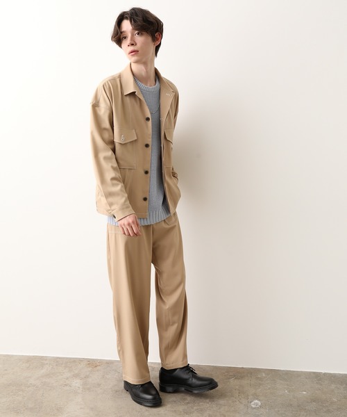 JUNRED(ジュンレッド)の「ラスターツイルベイカーパンツ(その他パンツ・メンズ・ブラック/ベージュ・S/M/L)」の10枚目の写真