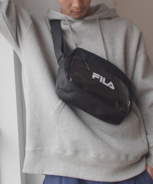 FILA(フィラ)の「【FILA/フィラ】クリアポケットスクエアショルダー(ショルダーバッグ・レディース・ブラック/ブラック×パープル/ホワイト×イエロー/マルチ・FREE)」の13枚目の写真