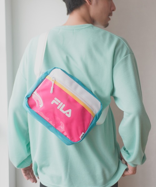 FILA(フィラ)の「【FILA/フィラ】クリアポケットスクエアショルダー(ショルダーバッグ・レディース・ブラック/ブラック×パープル/ホワイト×イエロー/マルチ・FREE)」の9枚目の写真