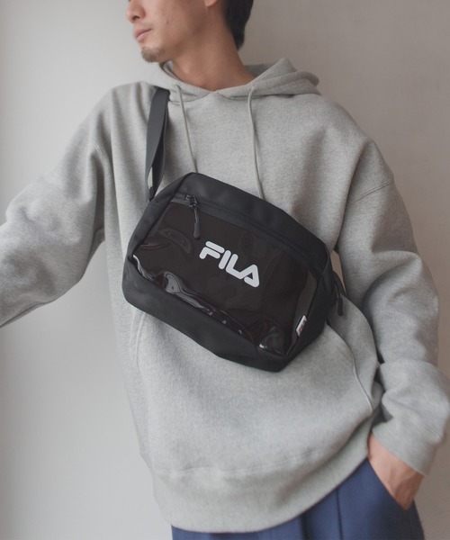 FILA(フィラ)の「【FILA/フィラ】クリアポケットスクエアショルダー(ショルダーバッグ・レディース・ブラック/ブラック×パープル/ホワイト×イエロー/マルチ・FREE)」の21枚目の写真
