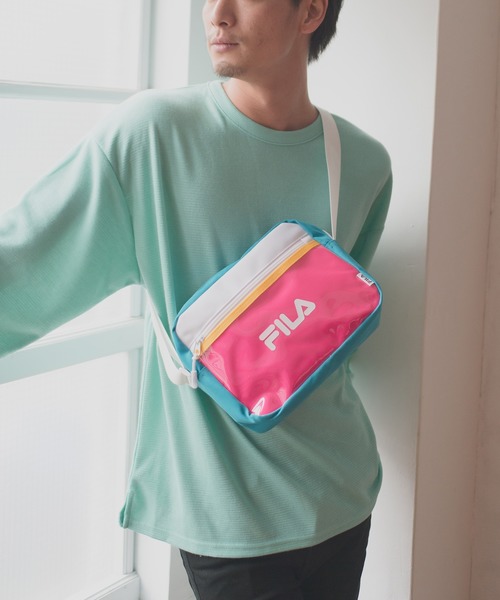 FILA(フィラ)の「【FILA/フィラ】クリアポケットスクエアショルダー(ショルダーバッグ・レディース・ブラック/ブラック×パープル/ホワイト×イエロー/マルチ・FREE)」の16枚目の写真