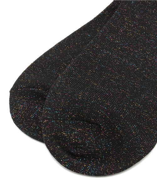 WEGO（ウィゴー）の「WEGO/ラメソックス（ソックス/靴下・レディース・ホワイト/ブラック・FREE）」の4枚目の写真