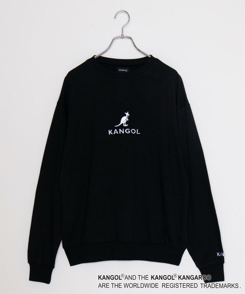 KANGOL（カンゴール）の「∴WEGO/KANGOL別注ビッグシルエットプルオーバー（スウェット・メンズ・ブラック/ベージュ/グリーン/ホワイト・MEDIUM/LARGE）」の3枚目の写真