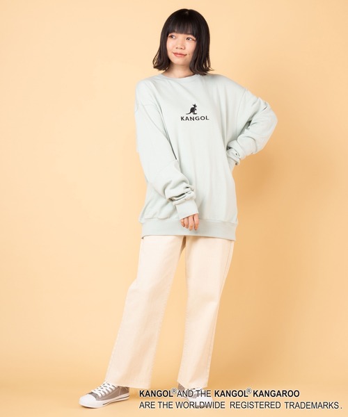 KANGOL（カンゴール）の「∴WEGO/KANGOL別注ビッグシルエットプルオーバー（スウェット・メンズ・ブラック/ベージュ/グリーン/ホワイト・MEDIUM/LARGE）」の20枚目の写真