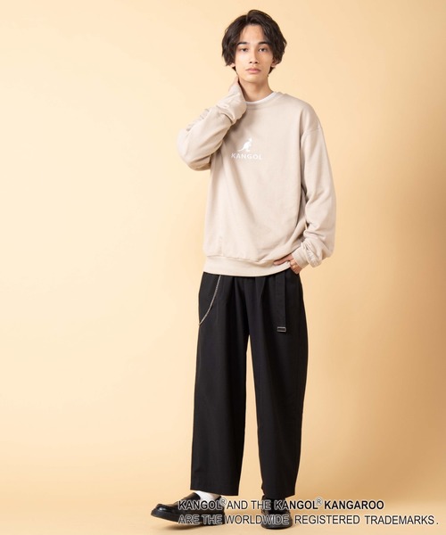 KANGOL（カンゴール）の「∴WEGO/KANGOL別注ビッグシルエットプルオーバー（スウェット・メンズ・ブラック/ベージュ/グリーン/ホワイト・MEDIUM/LARGE）」の11枚目の写真