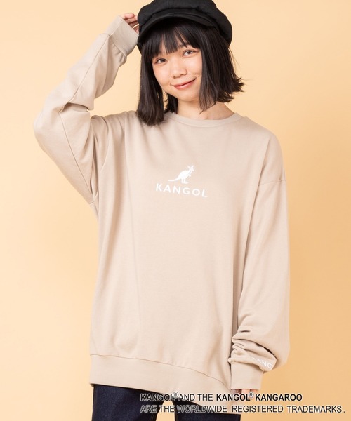 KANGOL（カンゴール）の「∴WEGO/KANGOL別注ビッグシルエットプルオーバー（スウェット・メンズ・ブラック/ベージュ/グリーン/ホワイト・MEDIUM/LARGE）」の21枚目の写真