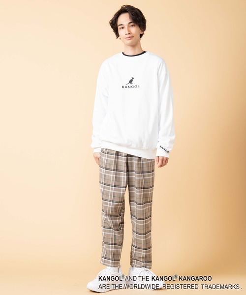 KANGOL（カンゴール）の「∴WEGO/KANGOL別注ビッグシルエットプルオーバー（スウェット・メンズ・ブラック/ベージュ/グリーン/ホワイト・MEDIUM/LARGE）」の7枚目の写真