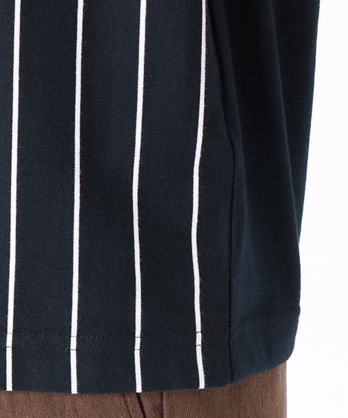 COMME CA ISM（コムサイズム）の「ストライプ Tシャツ（Tシャツ/カットソー・メンズ・ホワイト/ネイビー・MEDIUM/LARGE/X-LARGE）」の10枚目の写真