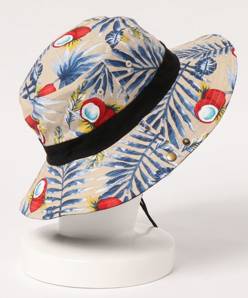 emesuelee(エメスーリー)の「ボタニカル リバーシブル アドベンチャーハット(ハット・メンズ・ブラック/ベージュ/ネイビー/カーキ・フリー)」の8枚目の写真