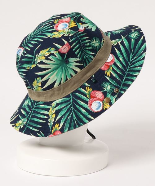 emesuelee(エメスーリー)の「ボタニカル リバーシブル アドベンチャーハット(ハット・メンズ・ブラック/ベージュ/ネイビー/カーキ・フリー)」の9枚目の写真