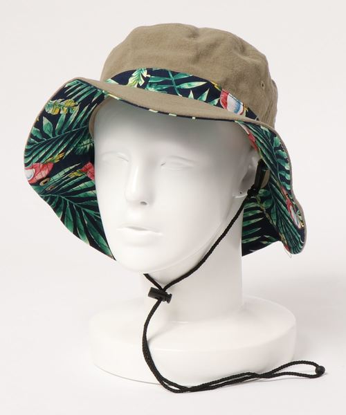 emesuelee(エメスーリー)の「ボタニカル リバーシブル アドベンチャーハット(ハット・メンズ・ブラック/ベージュ/ネイビー/カーキ・フリー)」の11枚目の写真